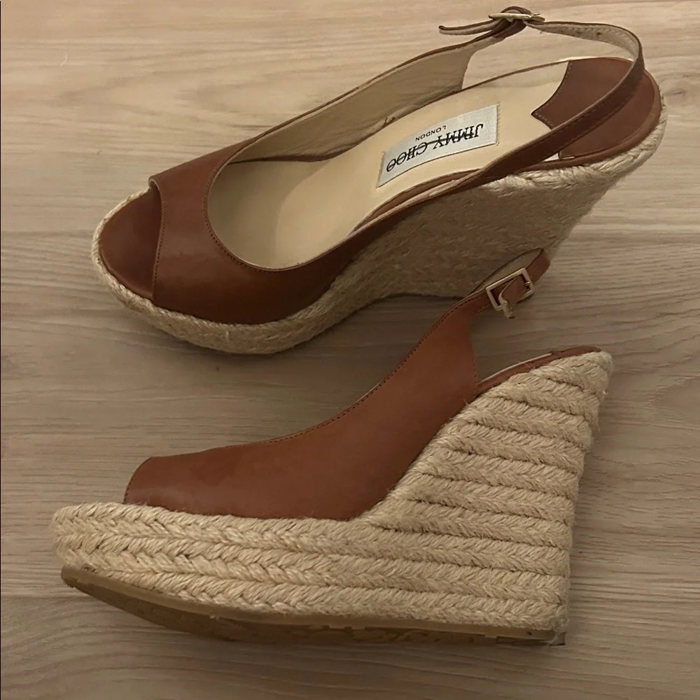 Jimmy Choo Tan Espadrille Slingbacks - Picture 2 of 3